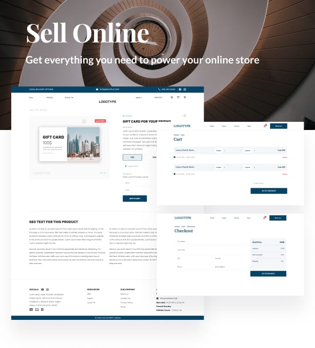 Sell online and get everything you need to power your online store. WooCommerce ready.